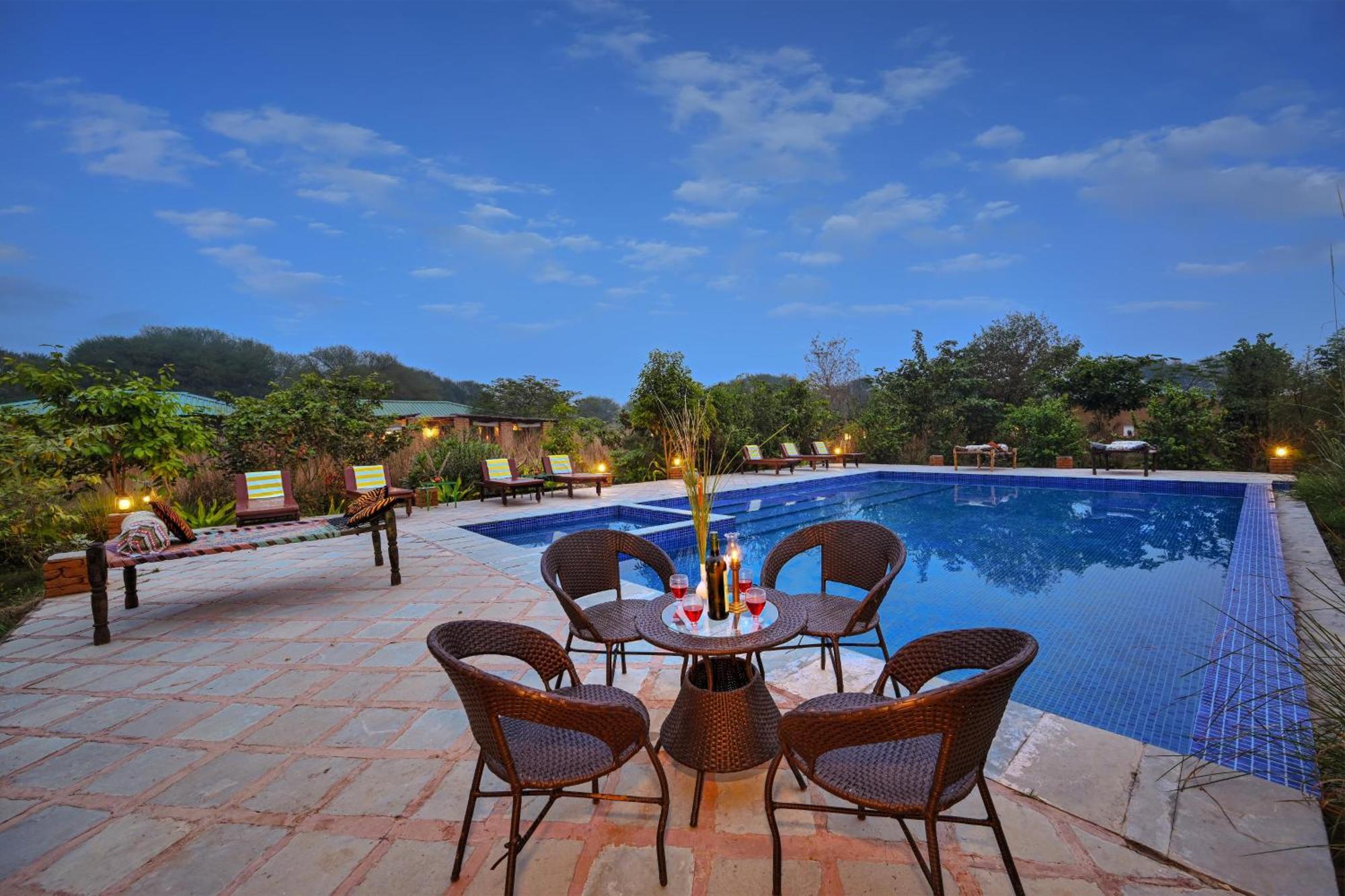 Bagh Serai - Rustic Cottage With Private Pool Sawai Madhopur Exteriör bild